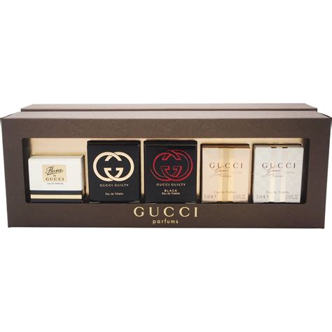 gucci mens mini fragrance gift set|gucci miniature perfume set.